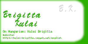 brigitta kulai business card